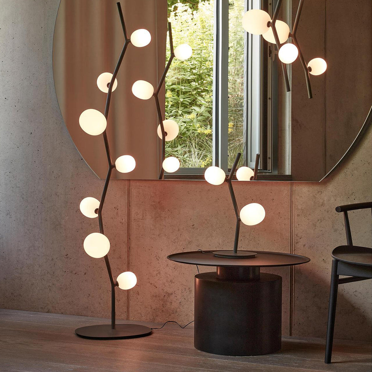 Matteo Table Lamp - Nature-Inspired Modular Glass Globe Accent Light