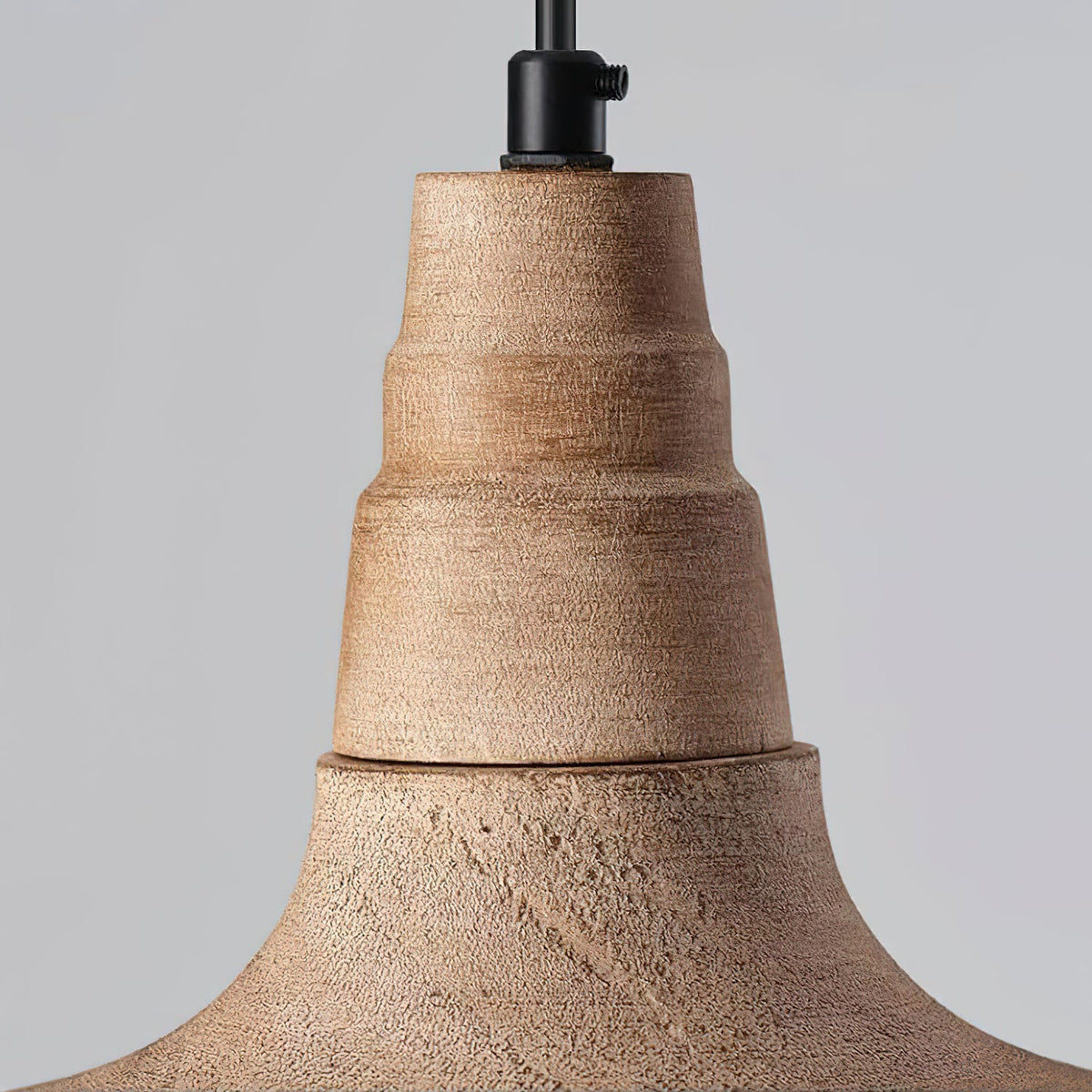 Jacob Pendant Light - Handcrafted Solid Wood Wide Dome Scandinavian Pendant
