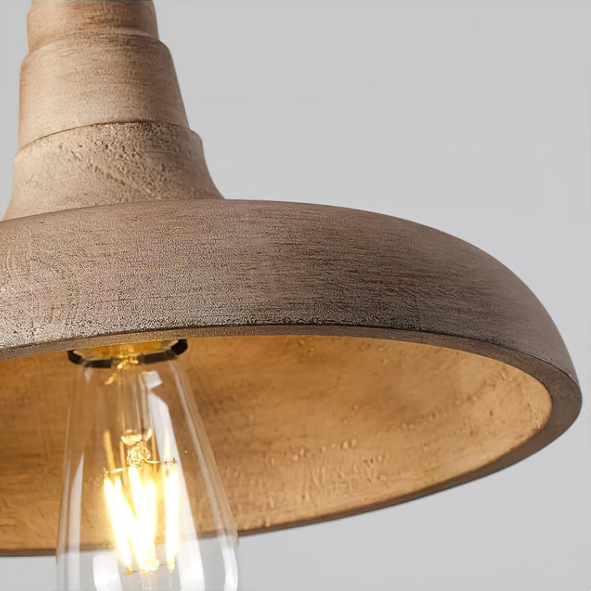 Jacob Pendant Light - Handcrafted Solid Wood Wide Dome Scandinavian Pendant