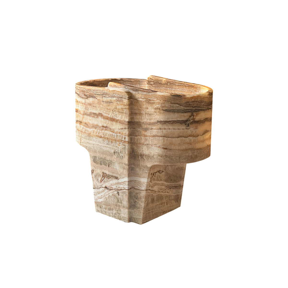 Jade Texture Table Lamp - Genuine Agate Jade Sculptural Table Light