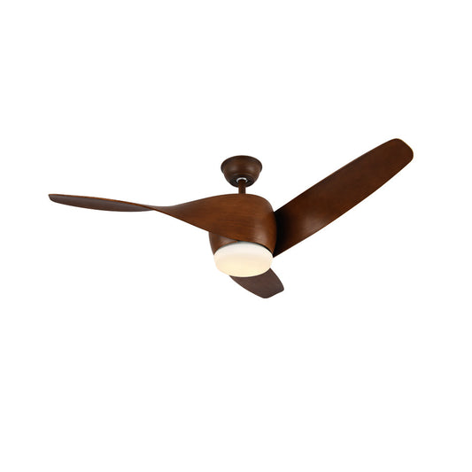 Janubi 52″ Ceiling Fan Light - Modern DC Motor & ABS Wood Grain Blade Ceiling Fan with LED