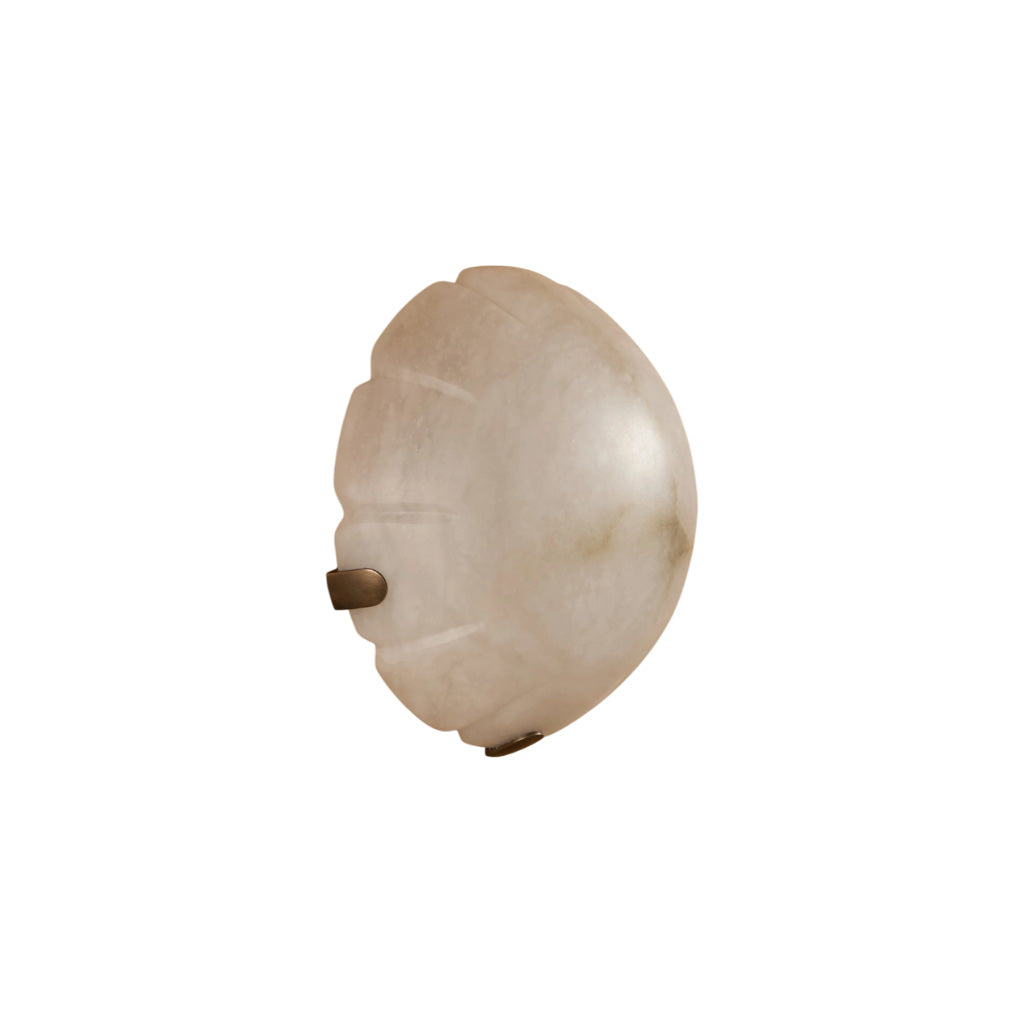 Jellyfish Alabaster Wall Lamp - Organic Spanish Alabaster & Solid Brass Integrated LED Sconce