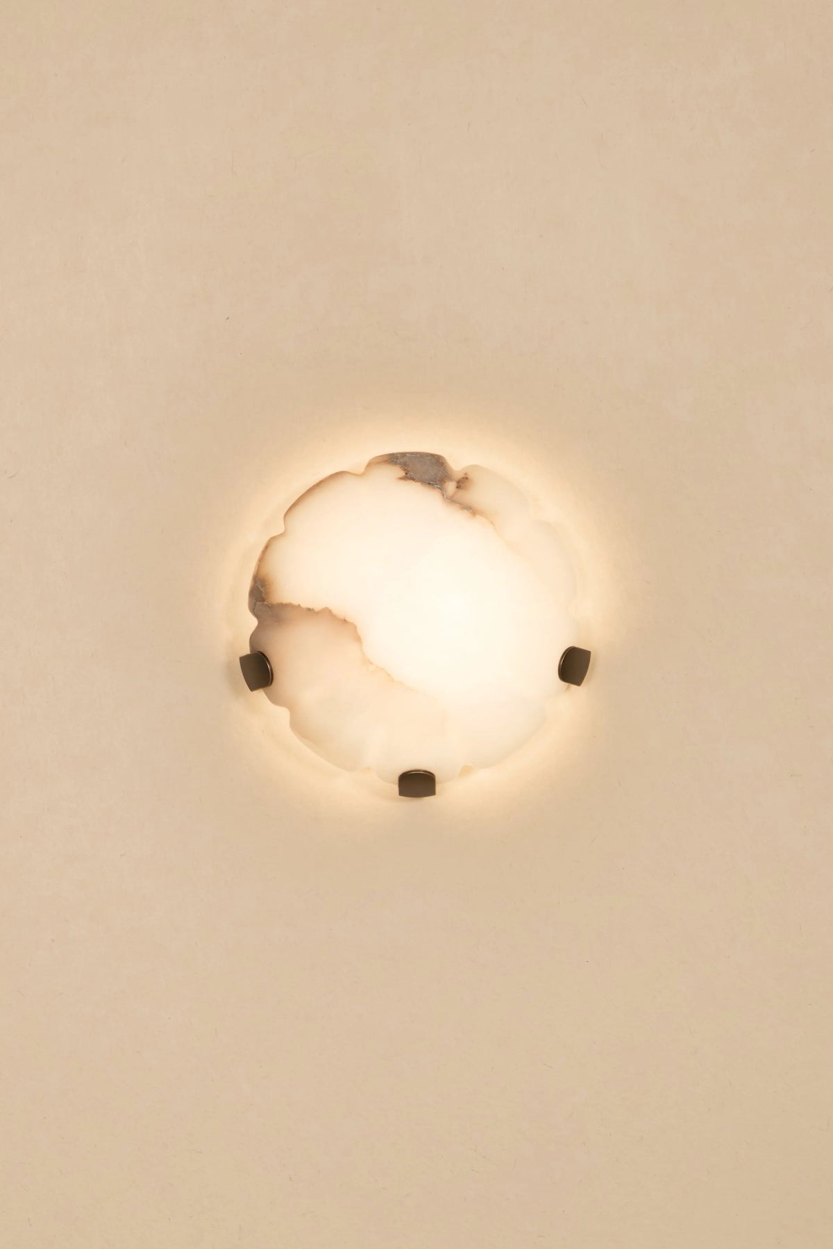 Jellyfish Alabaster Wall Lamp - Organic Spanish Alabaster & Solid Brass Integrated LED Sconce