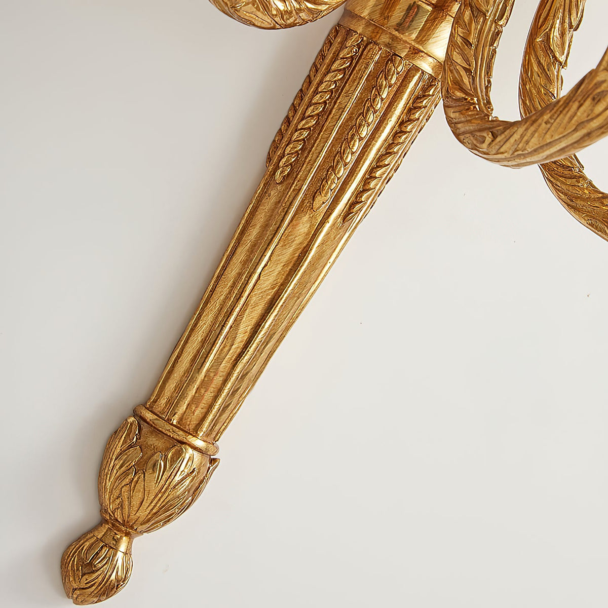 Julienne Wall Lamp - Classic Brass Torch Motif 3-Light Candelabra Sconce