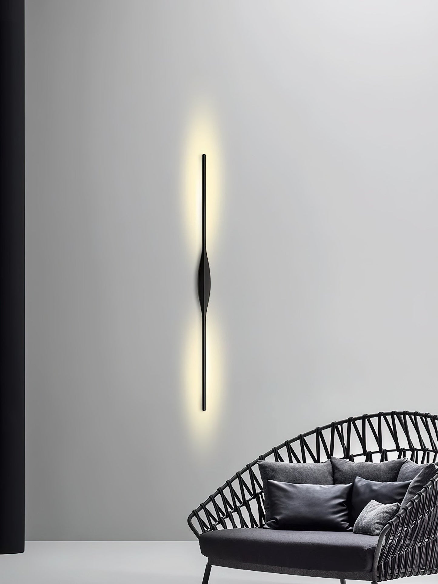 Kedo Wall Lamp - Ultra-Slim Linear LED Sconce | Modern "Eye" Silhouette Lighting