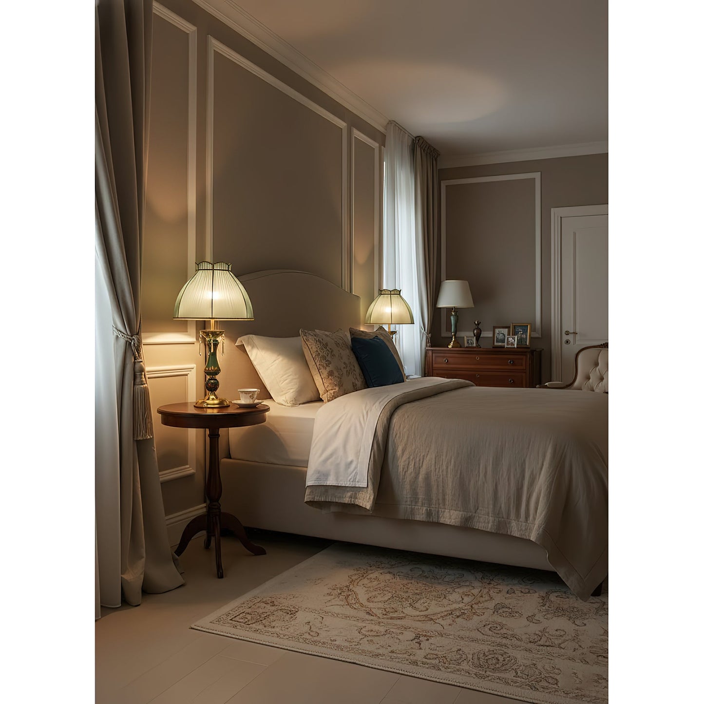 Kenton Ceramics Table Lamp - Brass & Green Ceramic Luxury Sconce