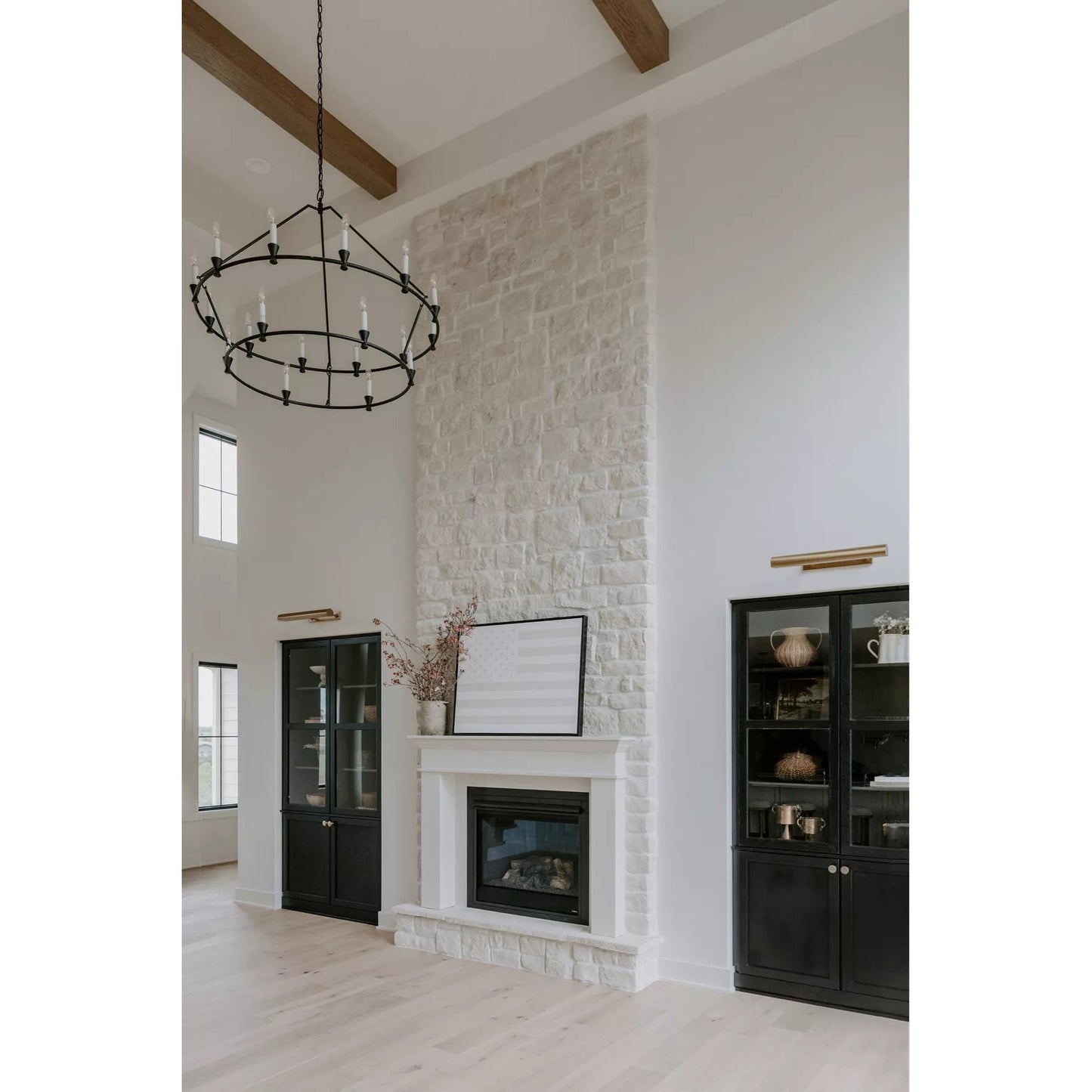 Kylan Chandelier - Modern Open-Frame Steel Candelabra | Minimalist Industrial Lighting