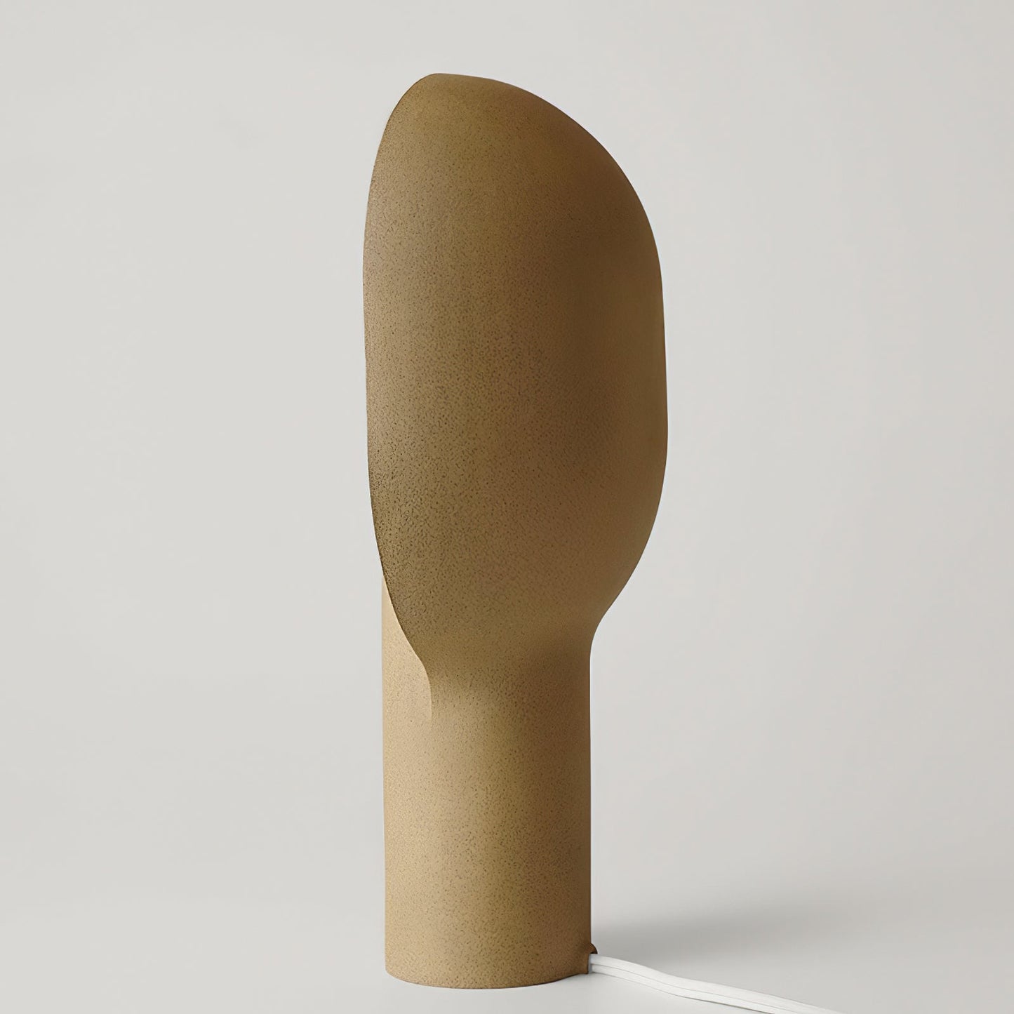 Khasseh Table Lamp - Sculptural Beige Pink Resin Desk Light | Modern Organic