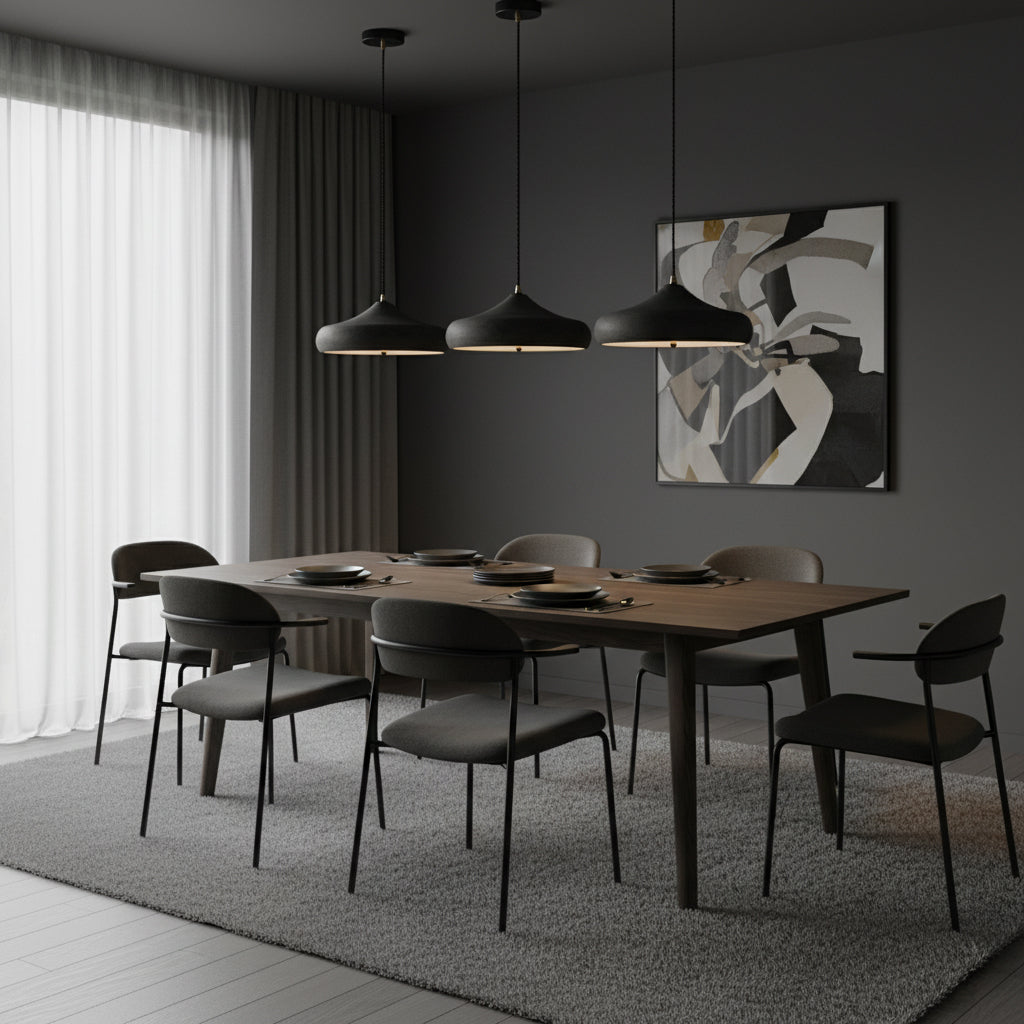Kichler Danika Pendant Lamp - Modern Minimalist Metal LED Disk Pendant