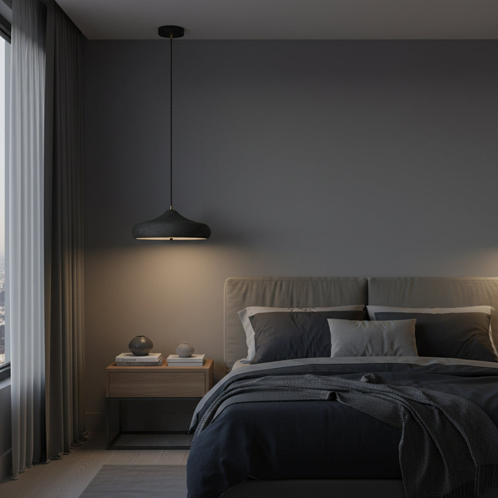 Kichler Danika Pendant Lamp - Modern Minimalist Metal LED Disk Pendant