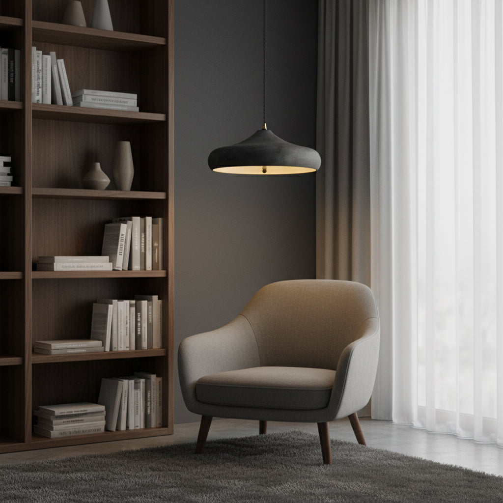Kichler Danika Pendant Lamp - Modern Minimalist Metal LED Disk Pendant
