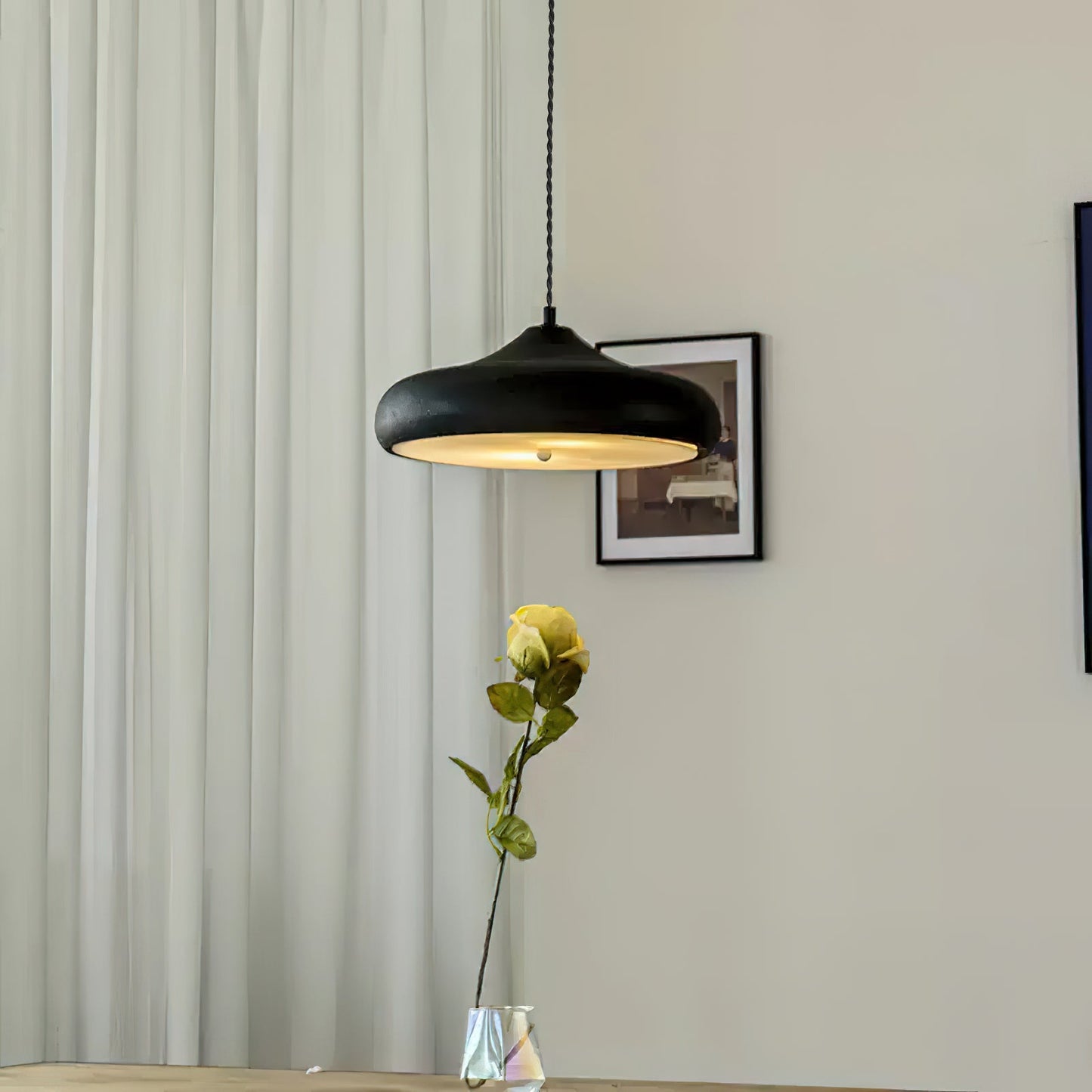 Kichler Danika Pendant Lamp - Modern Minimalist Metal LED Disk Pendant