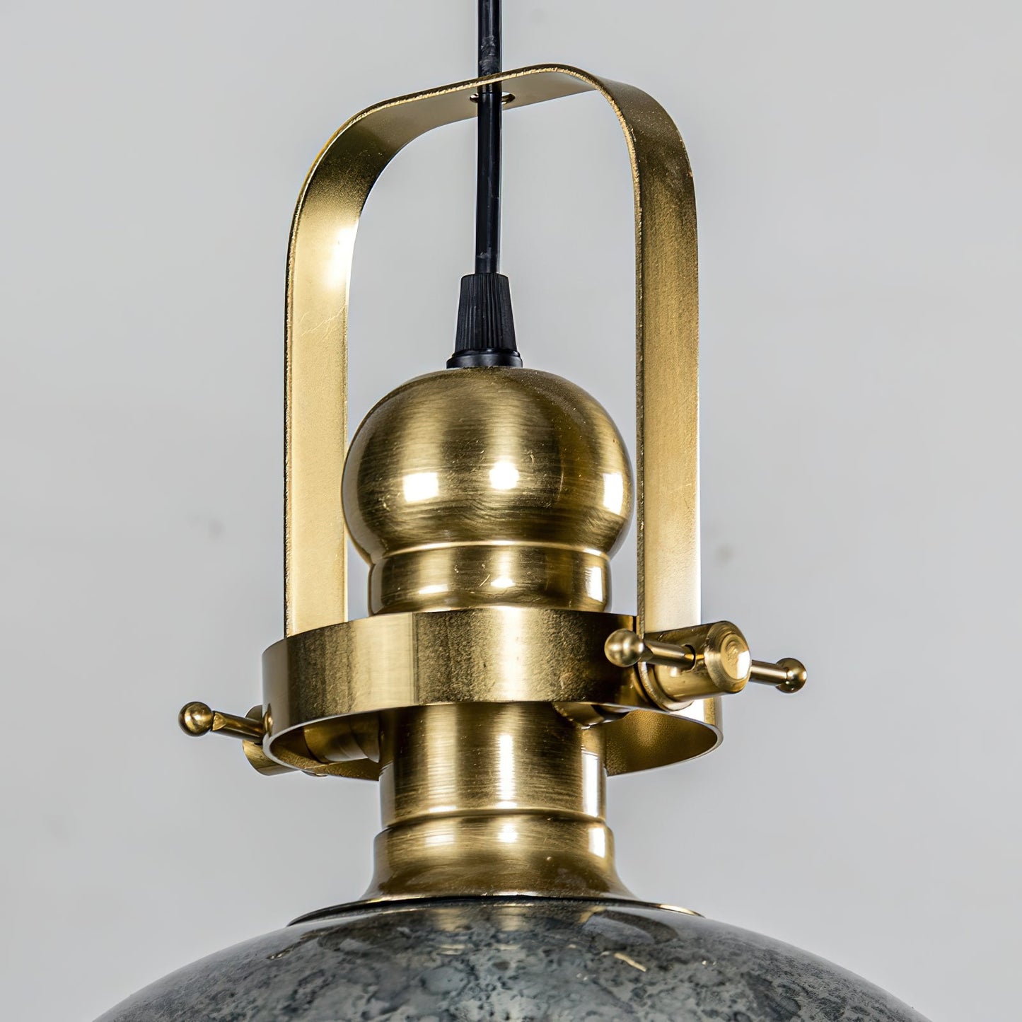 Kichler Everly Pendant Lamp - Flared Glass Mini Pendant | Copper & Smoked Glass Industrial Lighting