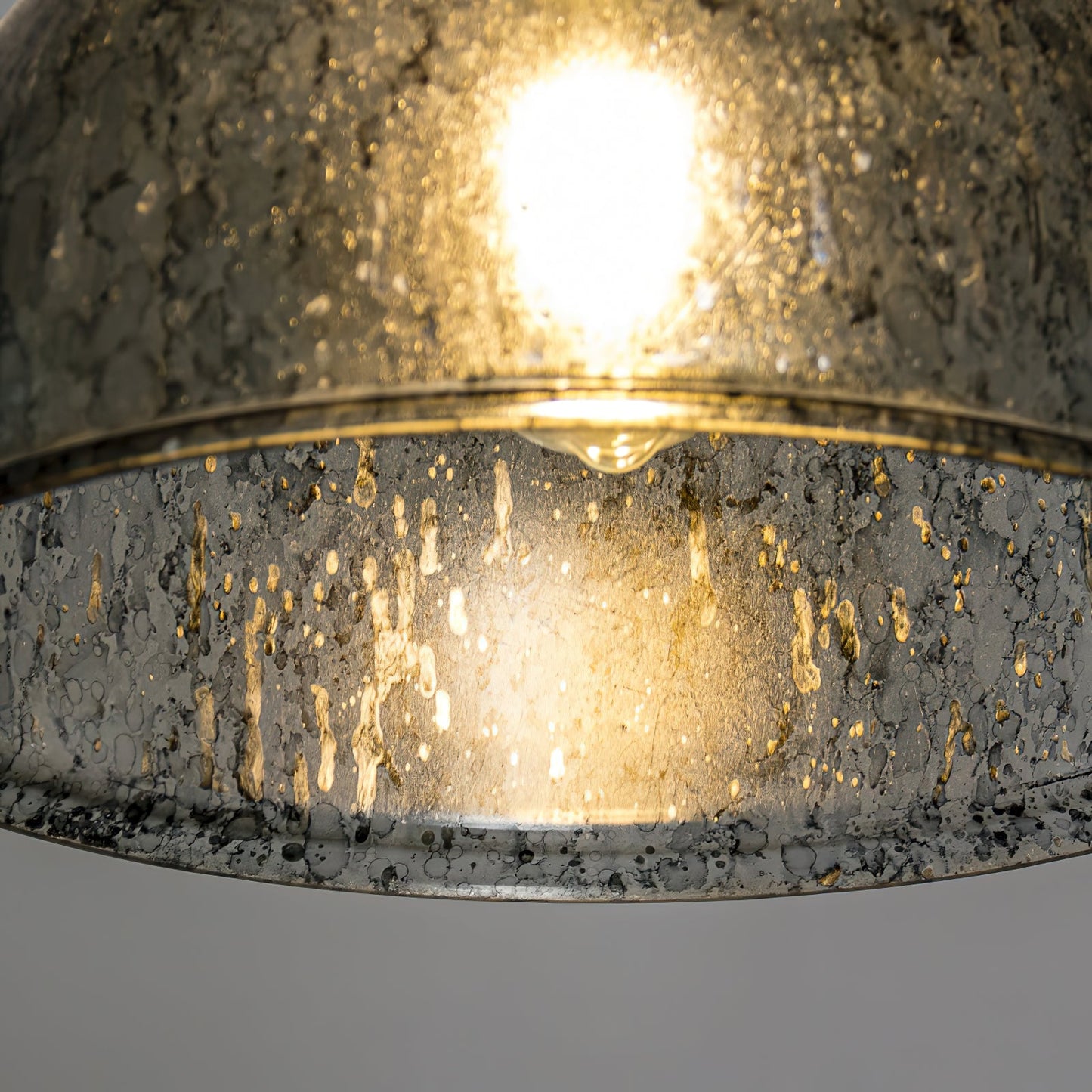 Kichler Everly Pendant Lamp - Flared Glass Mini Pendant | Copper & Smoked Glass Industrial Lighting