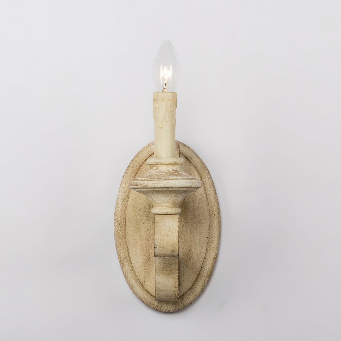 Kichler Hayman Bay Sconce - Distressed Solid Wood Scroll Wall Lamp