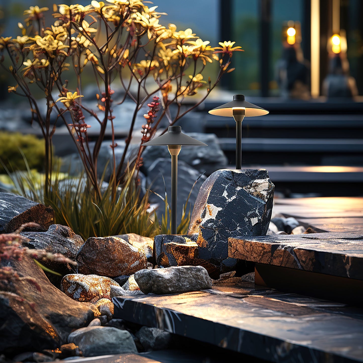 Kichler Outdoor Table Lamp - Waterproof IP54 Aluminum LED Patio Light