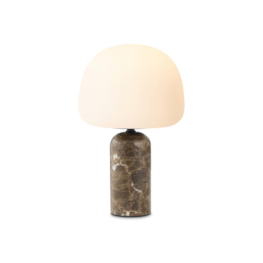 Kin Table Lamp - Polished Marble & Mouth-Blown Glass Bobble Lamp
