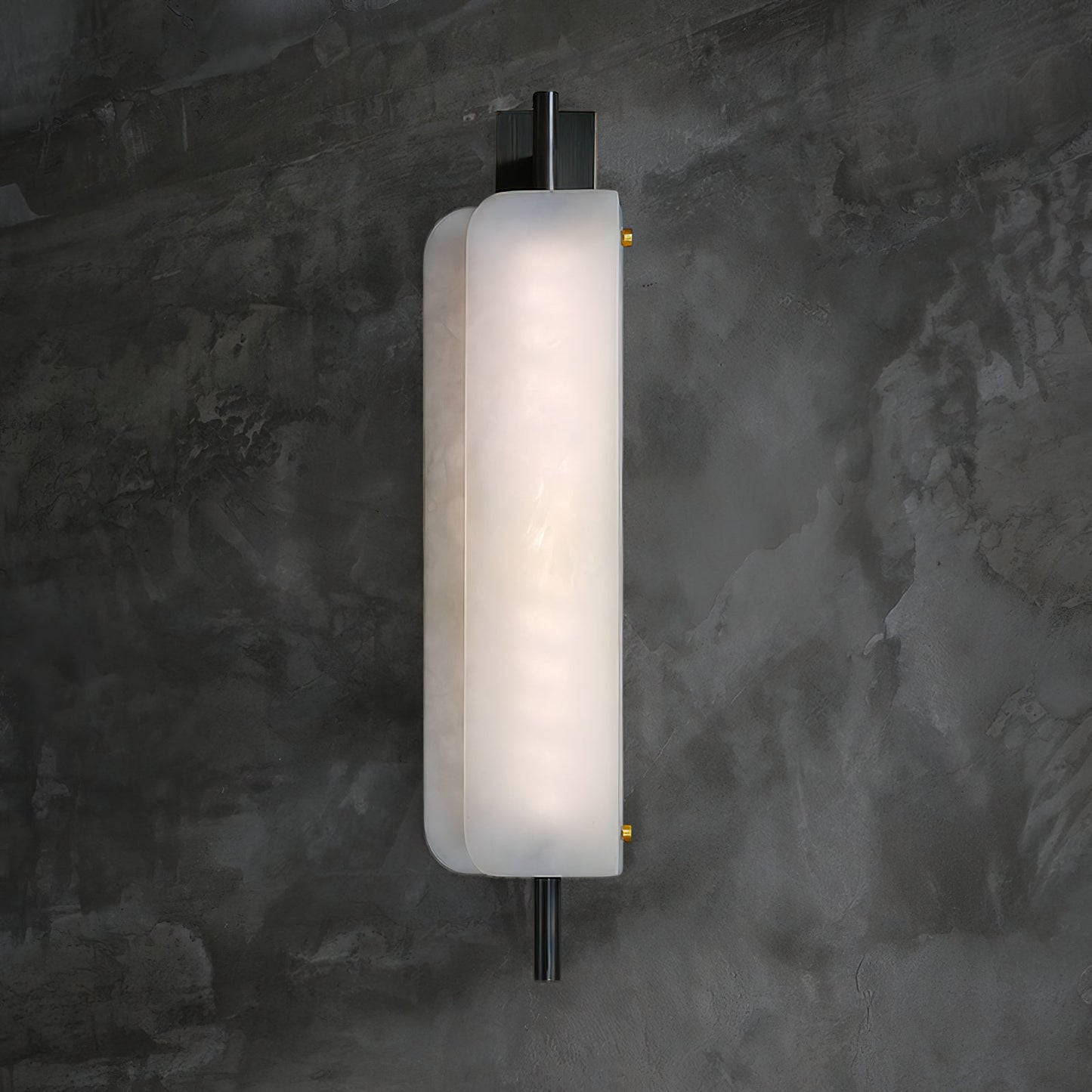 Kinkairo Alabaster Wall Lamp - Fluted Spanish Alabaster & Brass Sconce