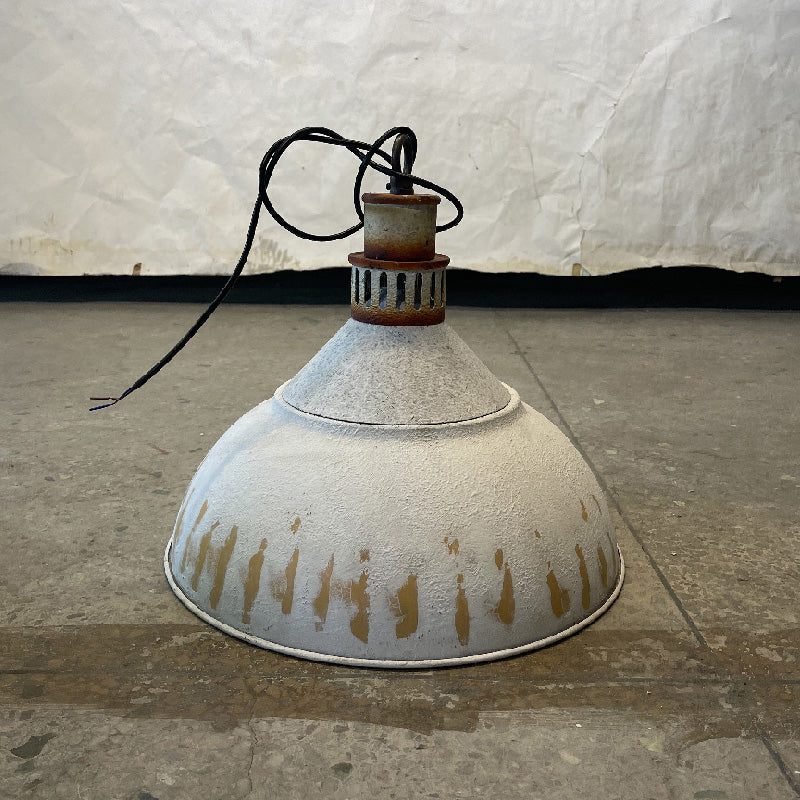 Kinsley Pendant Lamp - Rustic Industrial Iron Pendant | Distressed Vintage Farmhouse Lighting