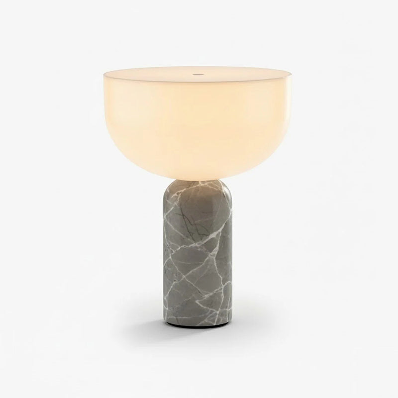 Kizu Table Lamp (Cordless) - Rechargeable Marble & Acrylic Lamp | Italian Palazzo Style