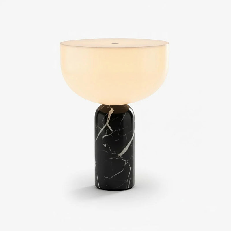 Kizu Table Lamp (Cordless) - Rechargeable Marble & Acrylic Lamp | Italian Palazzo Style