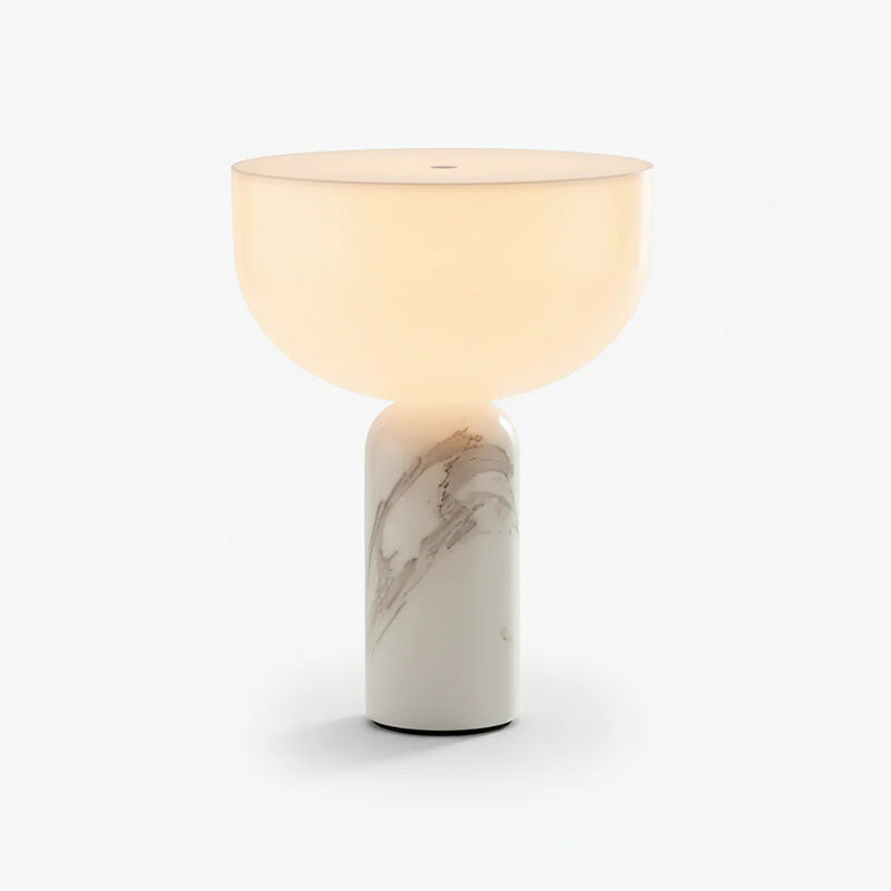 Kizu Table Lamp (Cordless) - Rechargeable Marble & Acrylic Lamp | Italian Palazzo Style