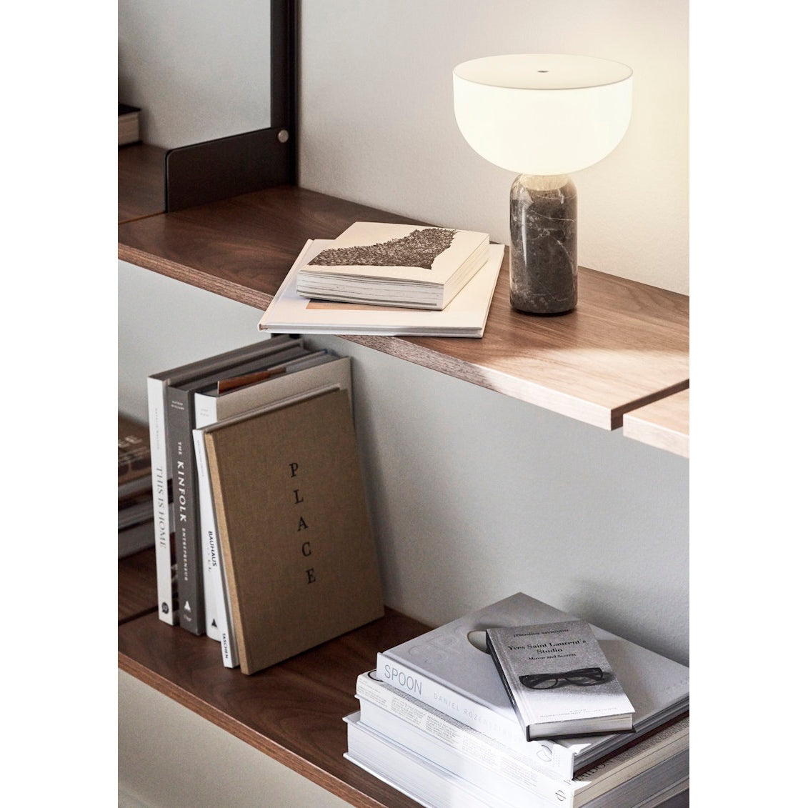 Kizu Table Lamp (Cordless) - Rechargeable Marble & Acrylic Lamp | Italian Palazzo Style