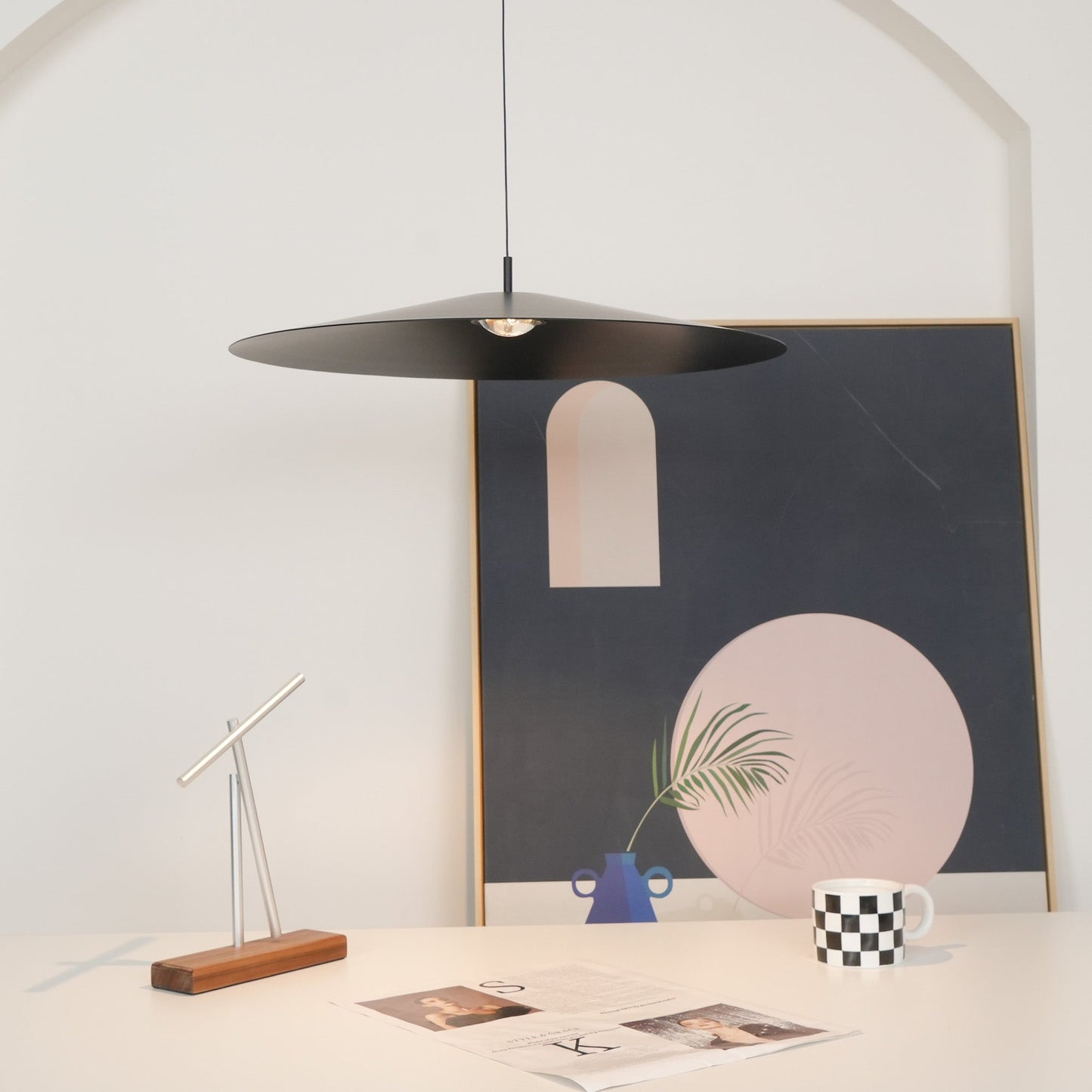 Zero Pendant Lamp - Minimalist Ultra-Thin LED Pendant | Professional Mineral Lens Wide-Beam Light