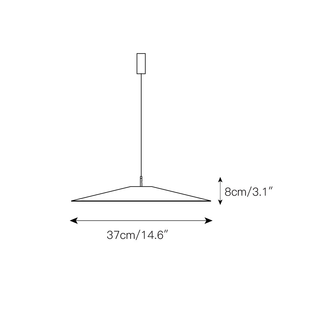 Zero Pendant Lamp - Minimalist Ultra-Thin LED Pendant | Professional Mineral Lens Wide-Beam Light
