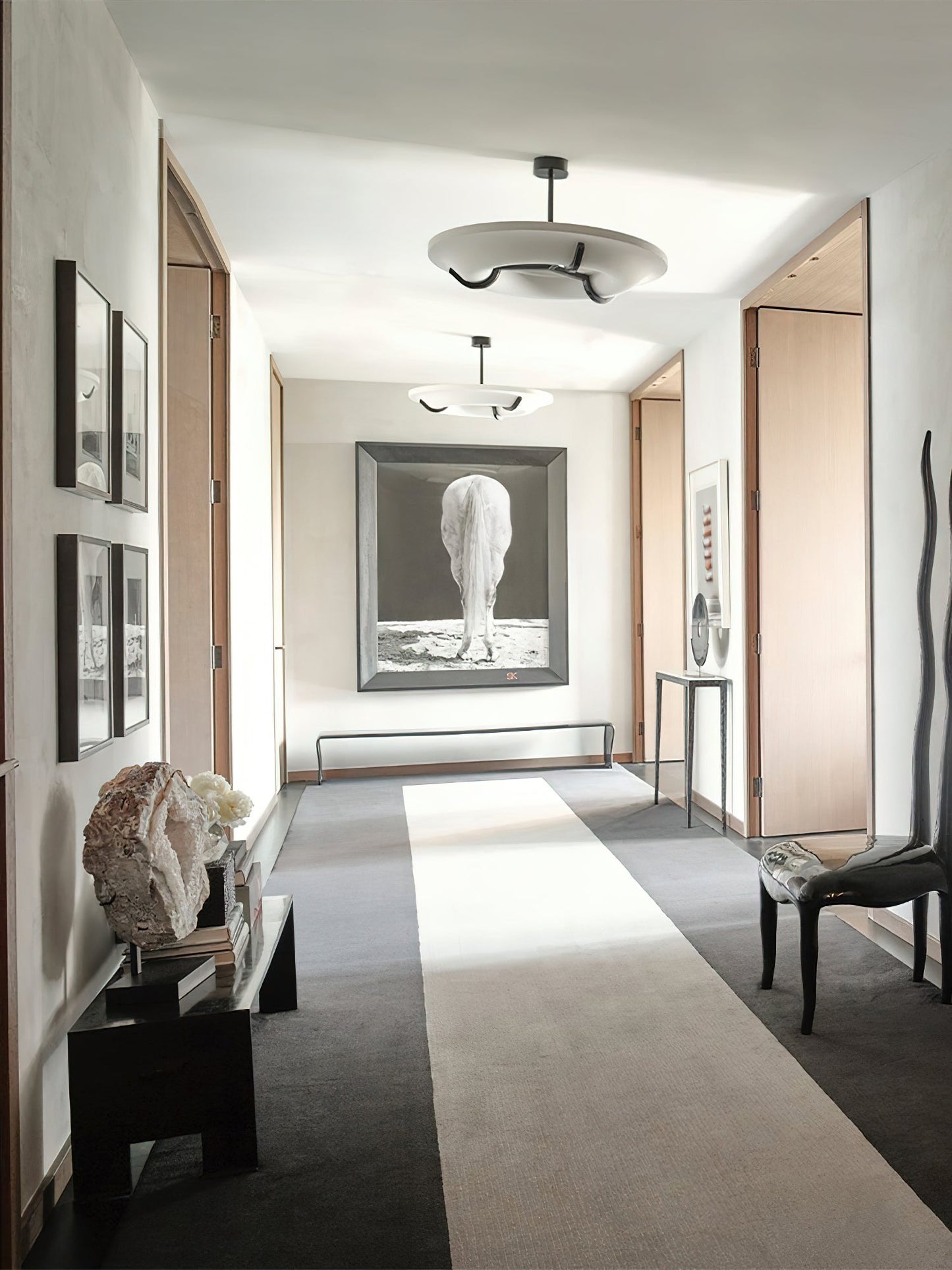 Kuklos Alabaster Chandelier - Luxury Spanish Alabaster & Brass Ring Pendant