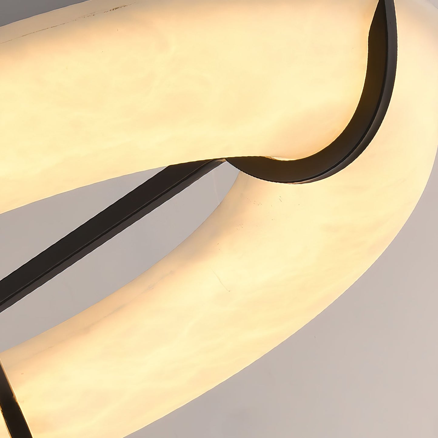 Kuklos Alabaster Chandelier - Luxury Spanish Alabaster & Brass Ring Pendant
