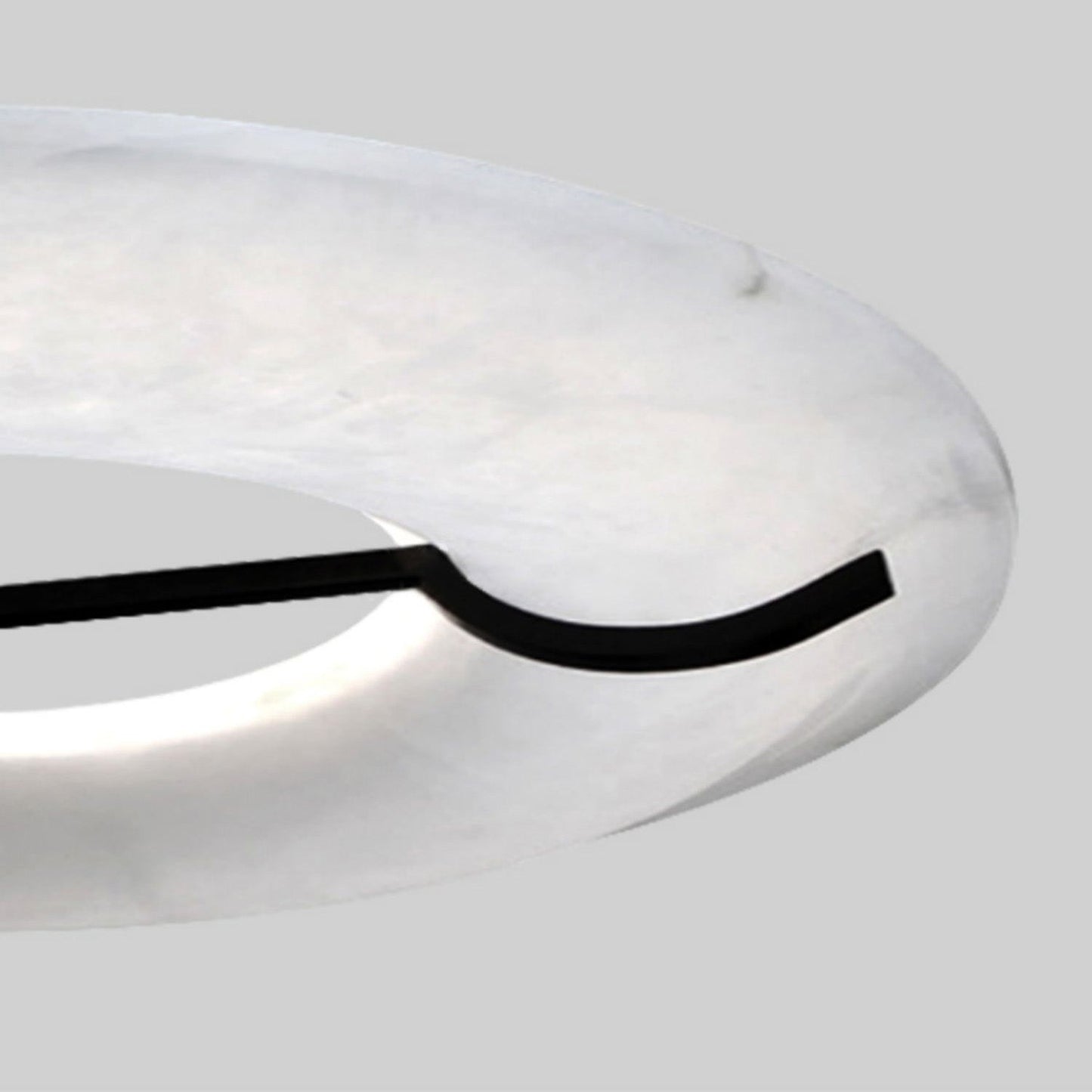 Kuklos Alabaster Chandelier - Luxury Spanish Alabaster & Brass Ring Pendant