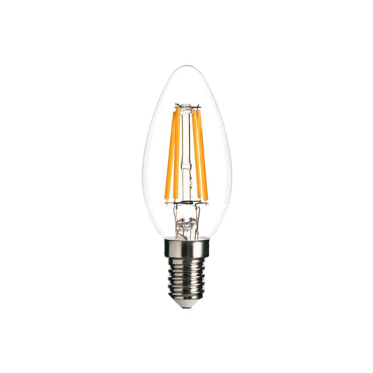 LED Light Bulb E12 or E14 4W - 18K Gold Wire LED Candelabra Bulb