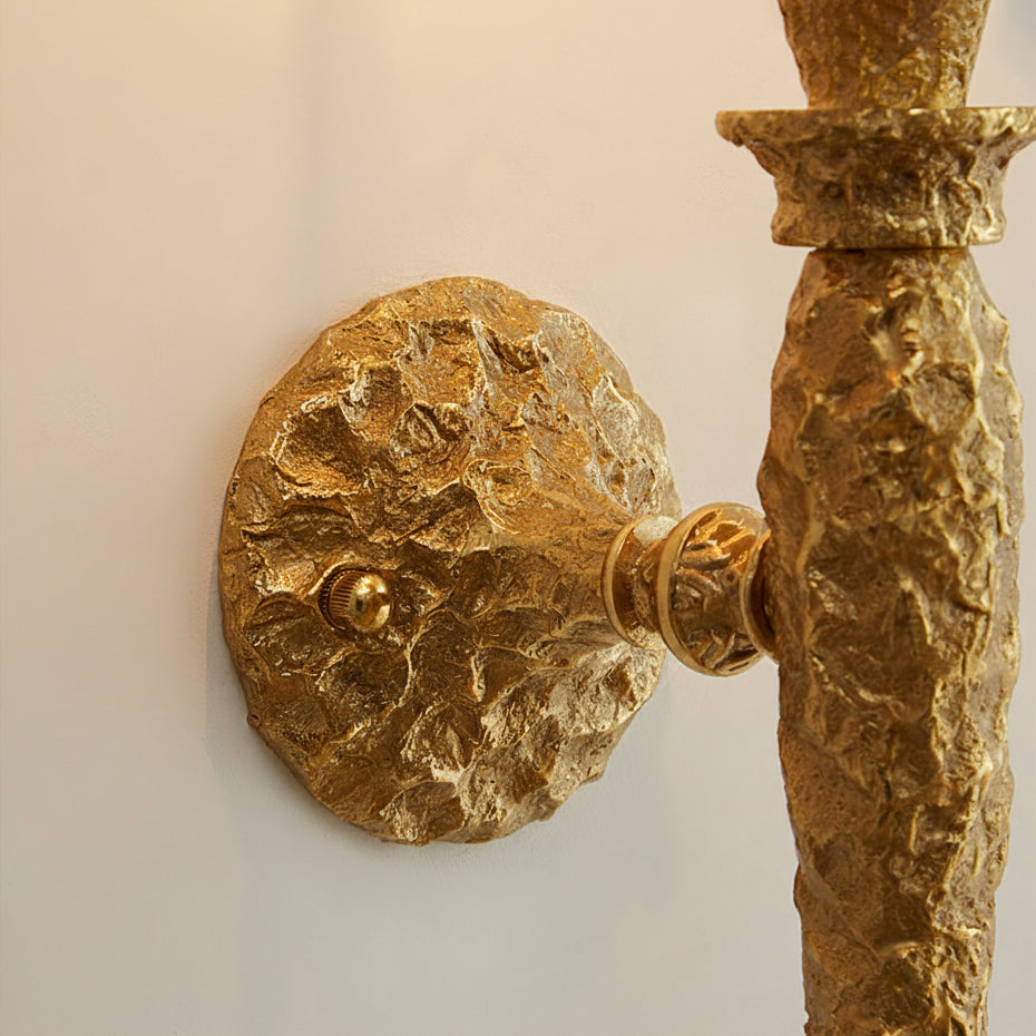Laguna Wall Lamp - Solid Brass & Soft Fabric Shade Sconce