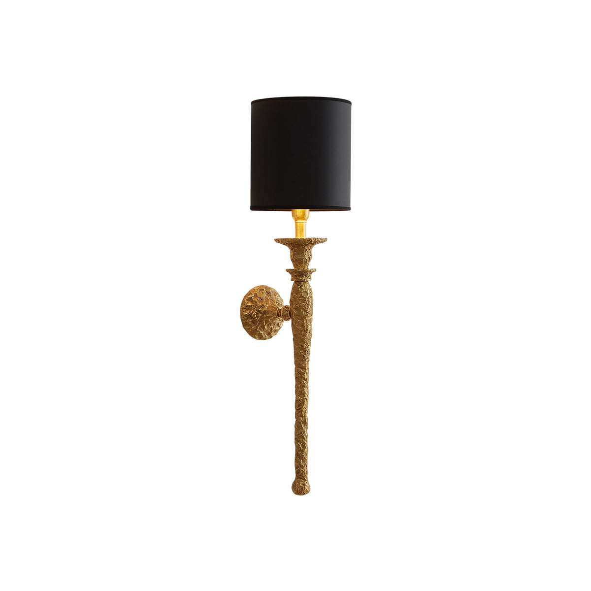 Laguna Wall Lamp - Solid Brass & Soft Fabric Shade Sconce