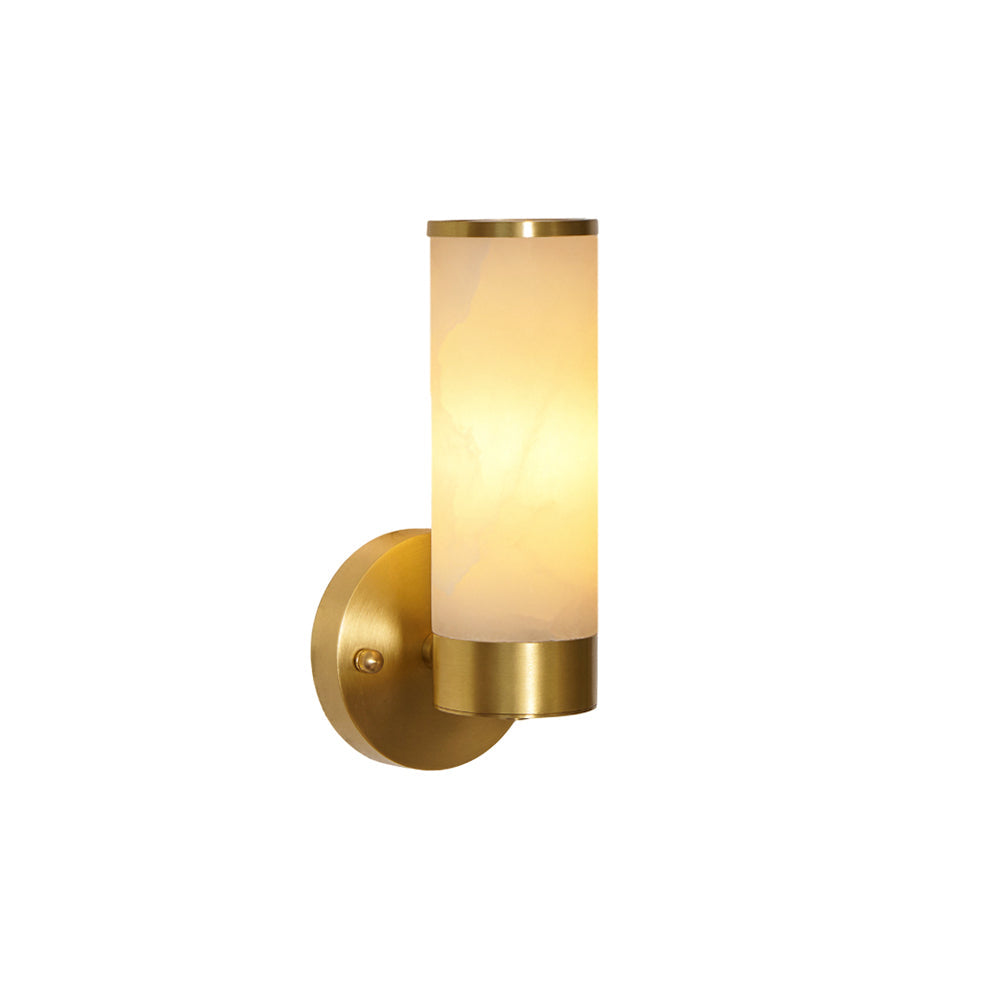 Lampatron Alabaster Wall Lamp - Natural Spanish Alabaster & Brass Sconce