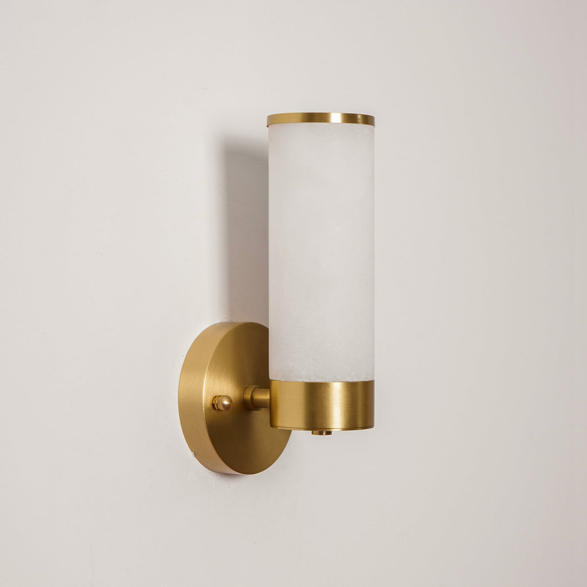 Lampatron Alabaster Wall Lamp - Natural Spanish Alabaster & Brass Sconce