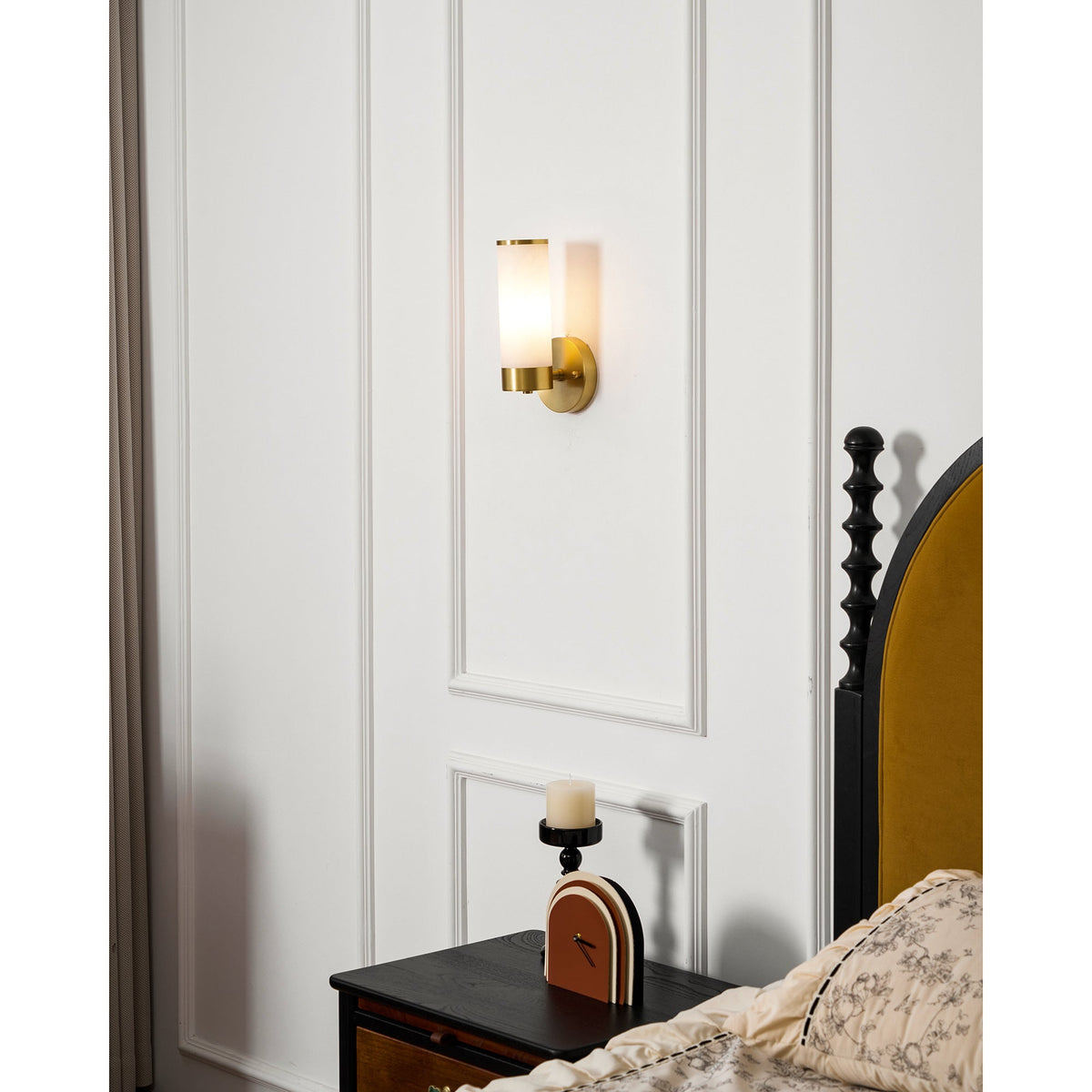 Lampatron Alabaster Wall Lamp - Natural Spanish Alabaster & Brass Sconce