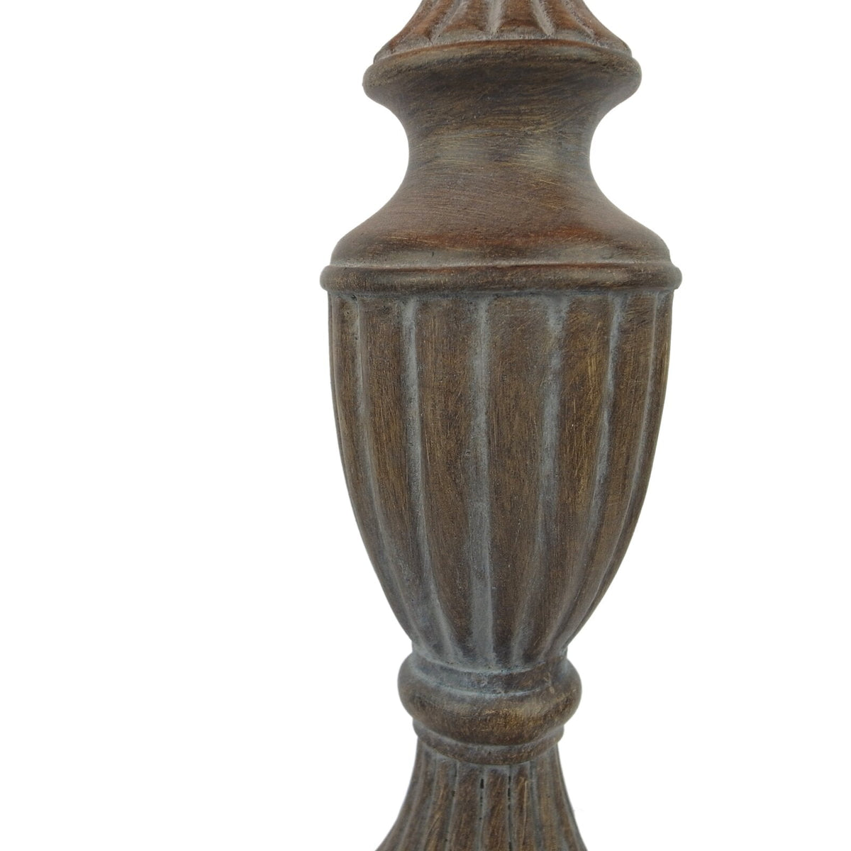 Lansdale Table Lamp - Whitewashed Weathered Wood & Linen Accent Lamp