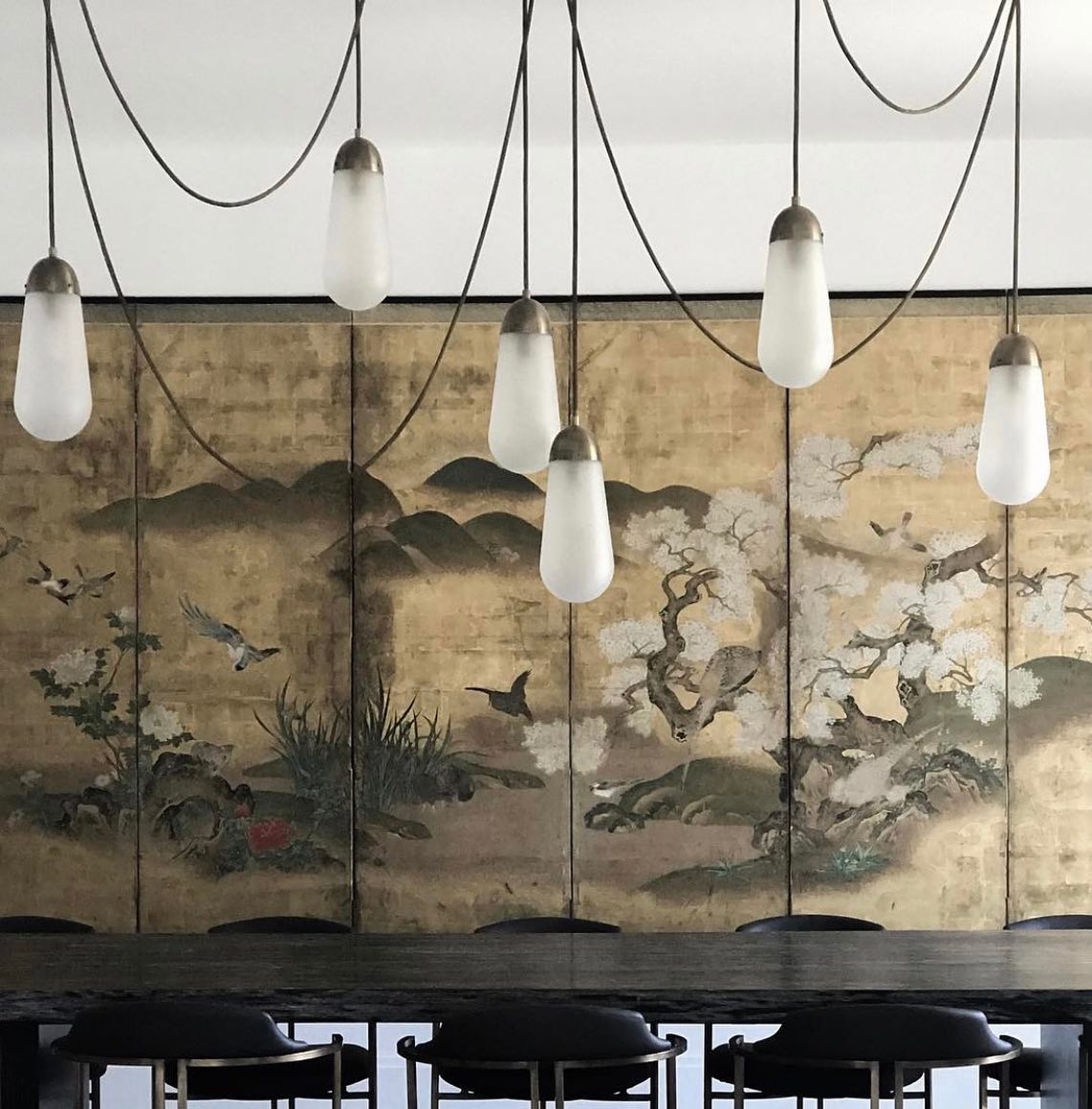 Lariat Pendant Lamp - Jewelry-Inspired Brass & Molded Glass Multi-Head Pendant