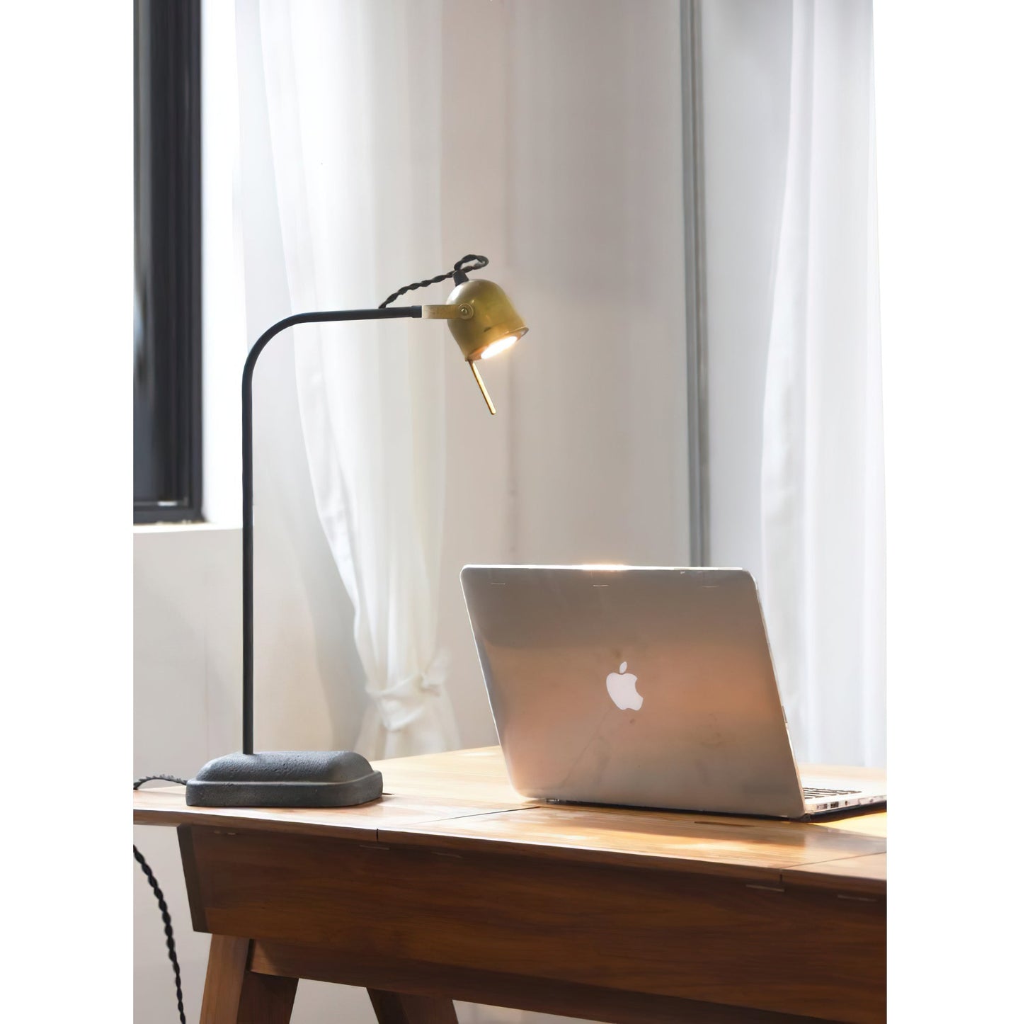 Leipzig Table Lamp - Sleek Metallic GU10 Task & Ambient Desk Lamp
