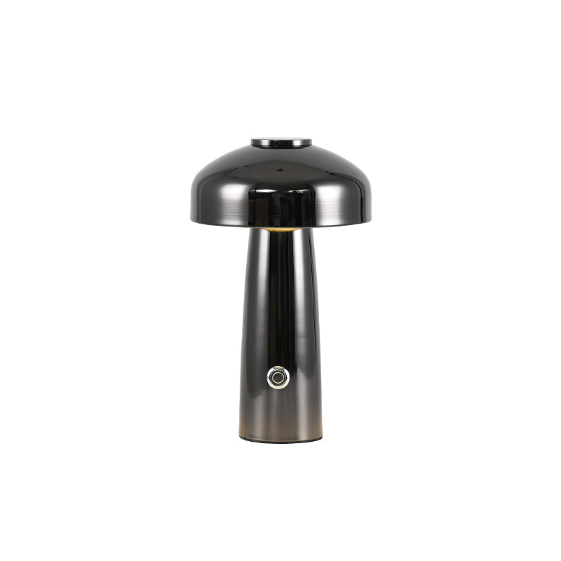 Leon Mushroom Table Lamp - Rechargeable Cordless Metal Accent Light