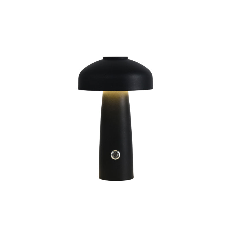 Leon Mushroom Table Lamp - Rechargeable Cordless Metal Accent Light