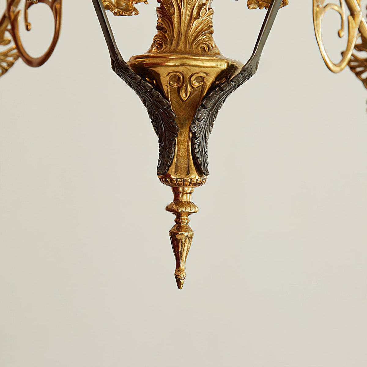 Leontine Brass Chandelier - Ornate French Provincial Solid Brass Chandelier