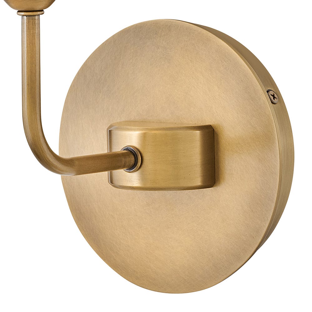 Lewis Wall Lamp - Refined Brass & Fabric Shade LED Wall Sconce