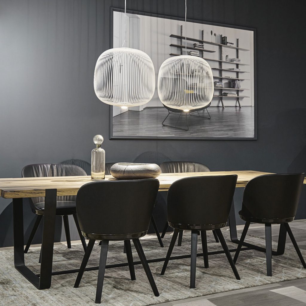 Spokes Cage Pendant Lamp - Wire Cage Geometric Overhead Light | Modern Aviary LED Pendant