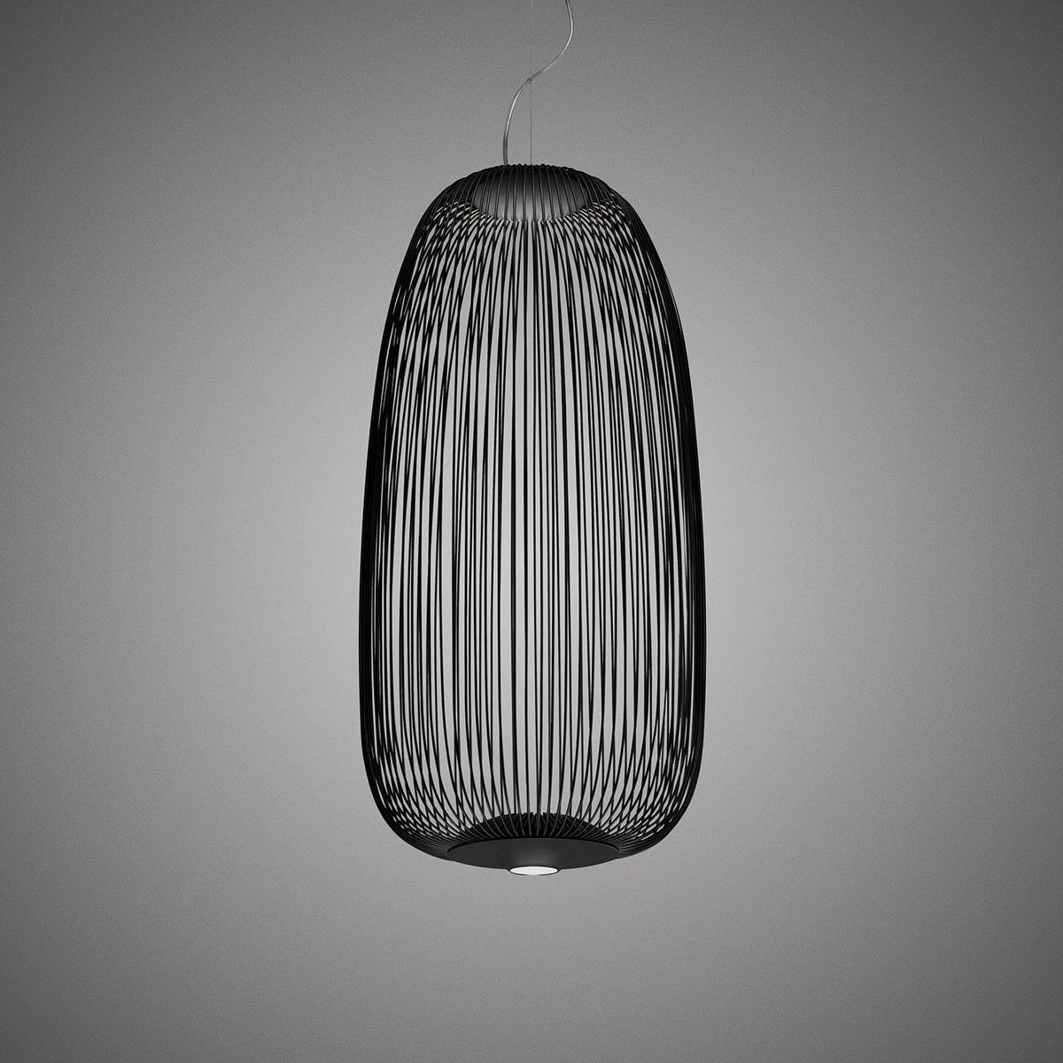 Spokes Cage Pendant Lamp - Wire Cage Geometric Overhead Light | Modern Aviary LED Pendant