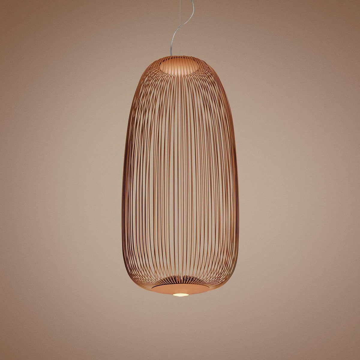 Spokes Cage Pendant Lamp - Wire Cage Geometric Overhead Light | Modern Aviary LED Pendant