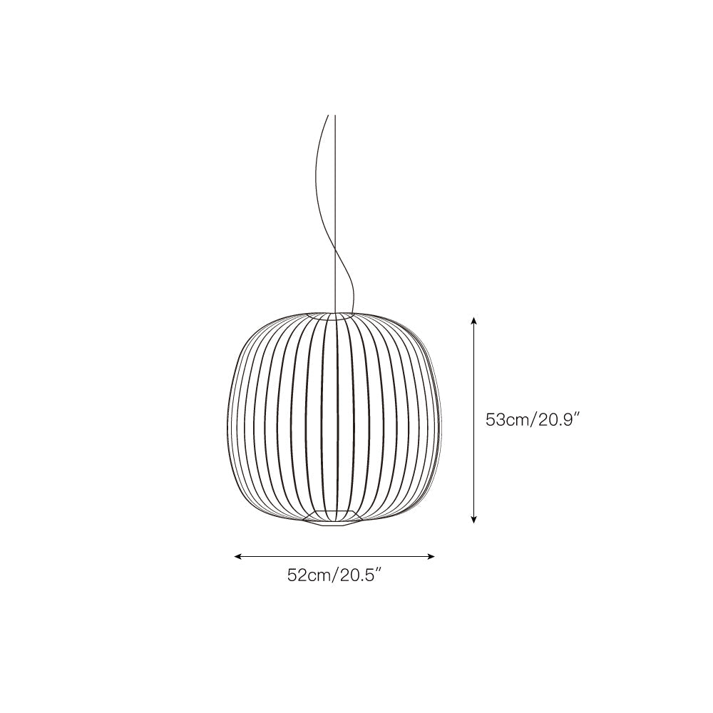 Spokes Cage Pendant Lamp - Wire Cage Geometric Overhead Light | Modern Aviary LED Pendant