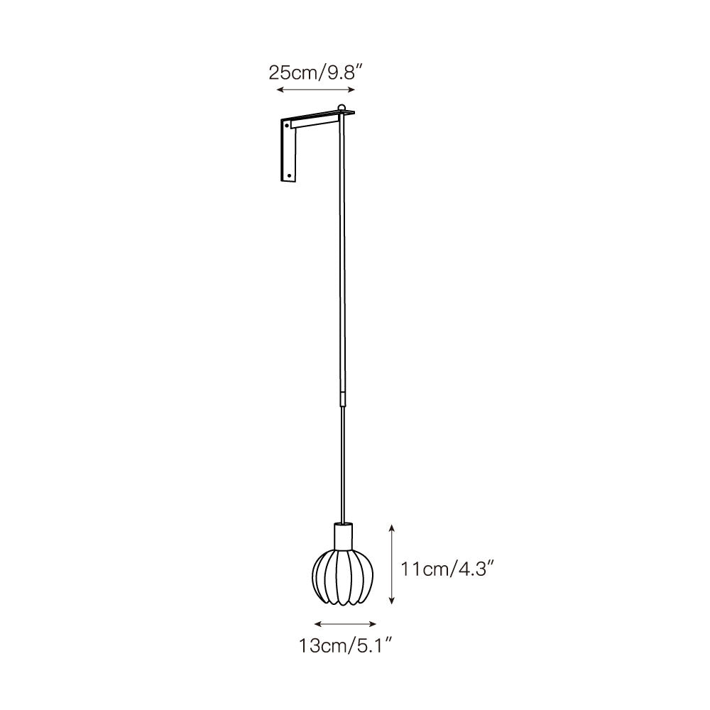 Lilin Alabaster Wall Lamp - Carved Natural Alabaster & Bronze Rod Sconce